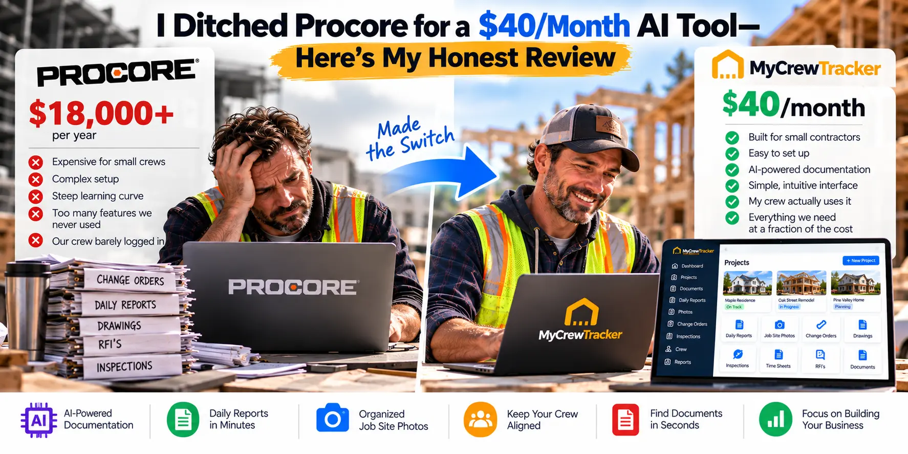 I Ditched Procore for a $40/Month AI Tool—Here’s My Honest Review