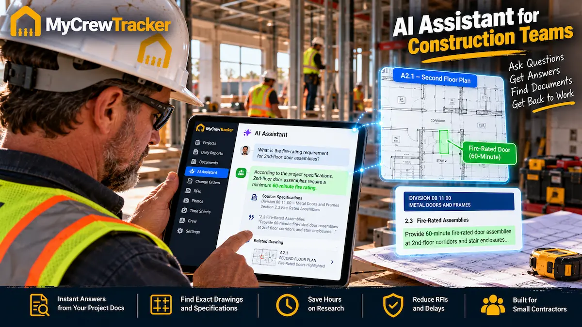 How Small Contractors Use AI for Construction Documentation & Spec Search in 2026 (Practical Guide)
