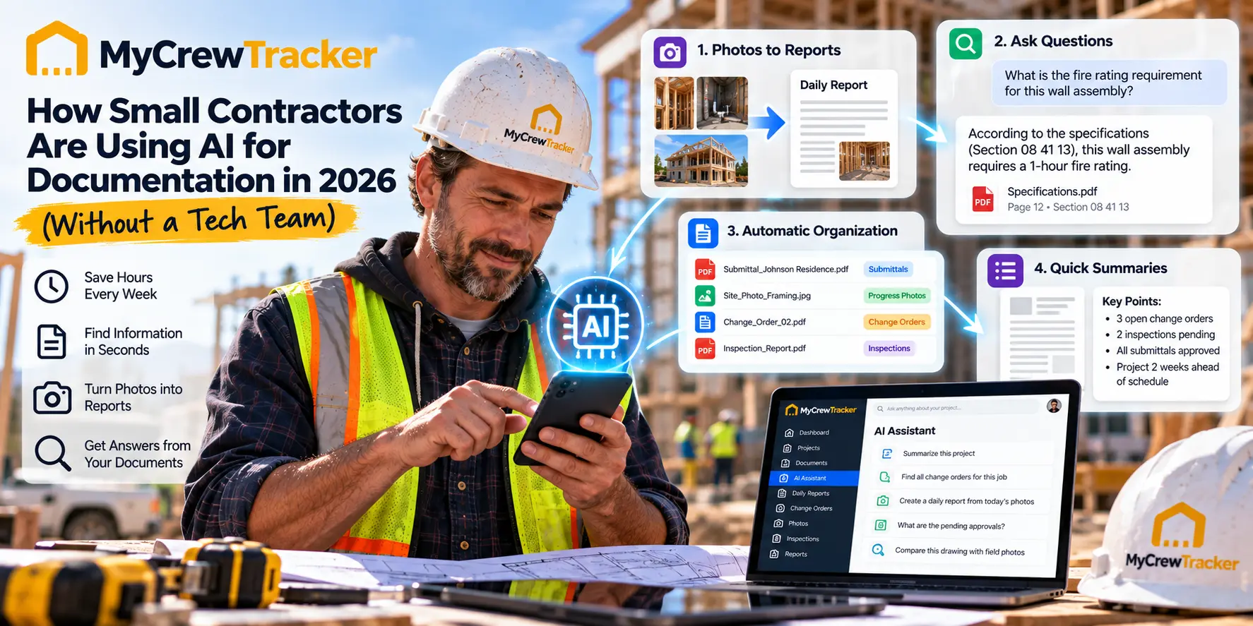 How Small Contractors Are Using AI for Documentation in 2026 (Without a Tech Team)