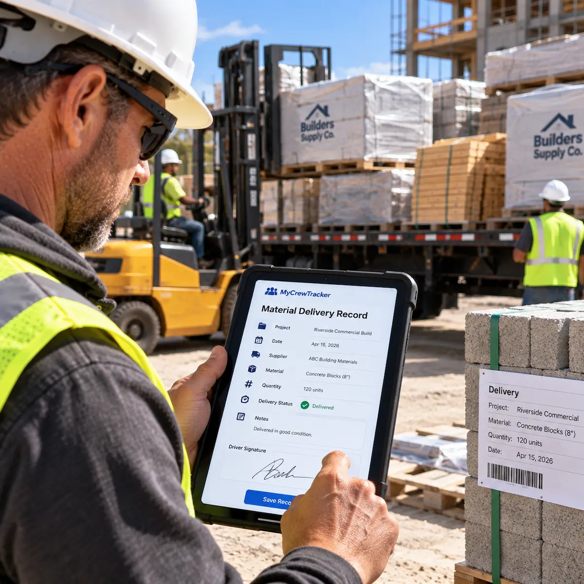 Material Delivery Records